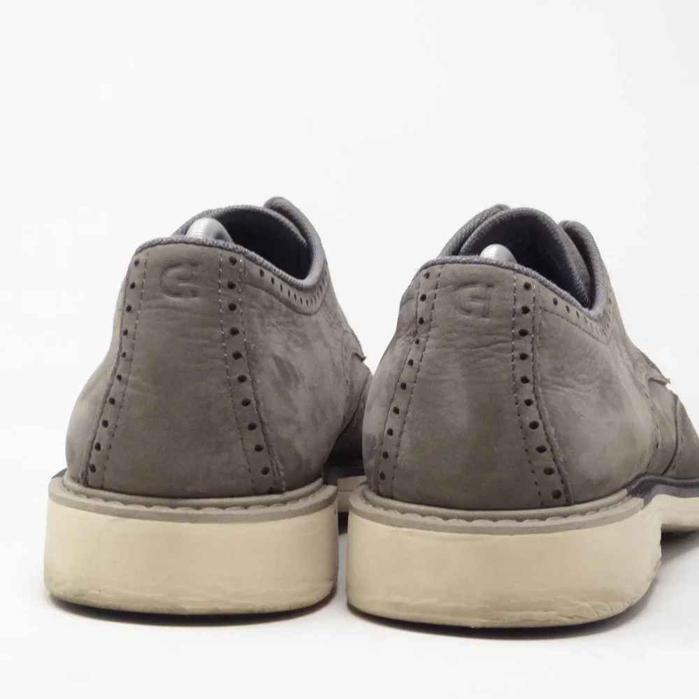 Cole Haan Mens Goto Wing Wingtip Oxford Grey Nubuck Grandseries C37687 11.5 M
